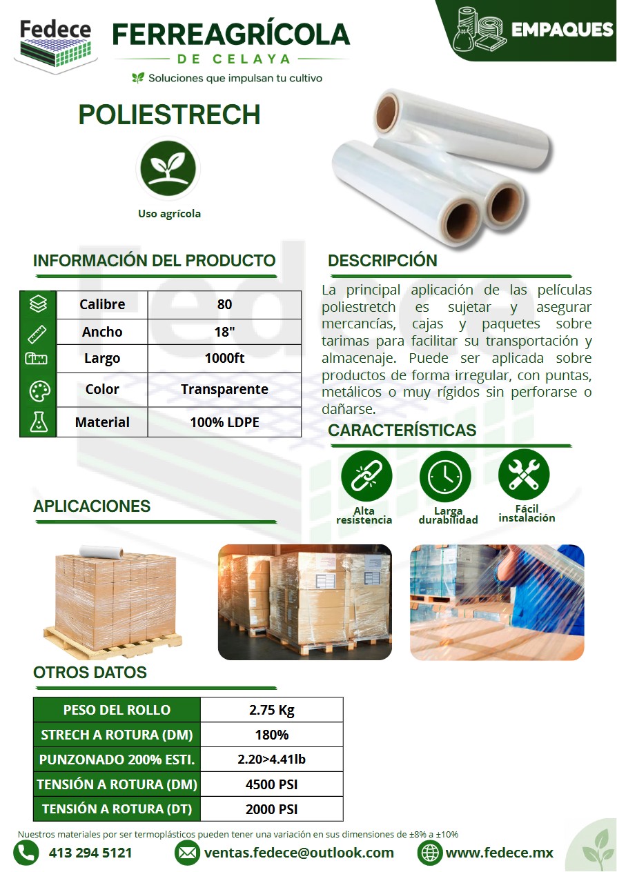 Portada de ficha técnica de POLIESTRECH