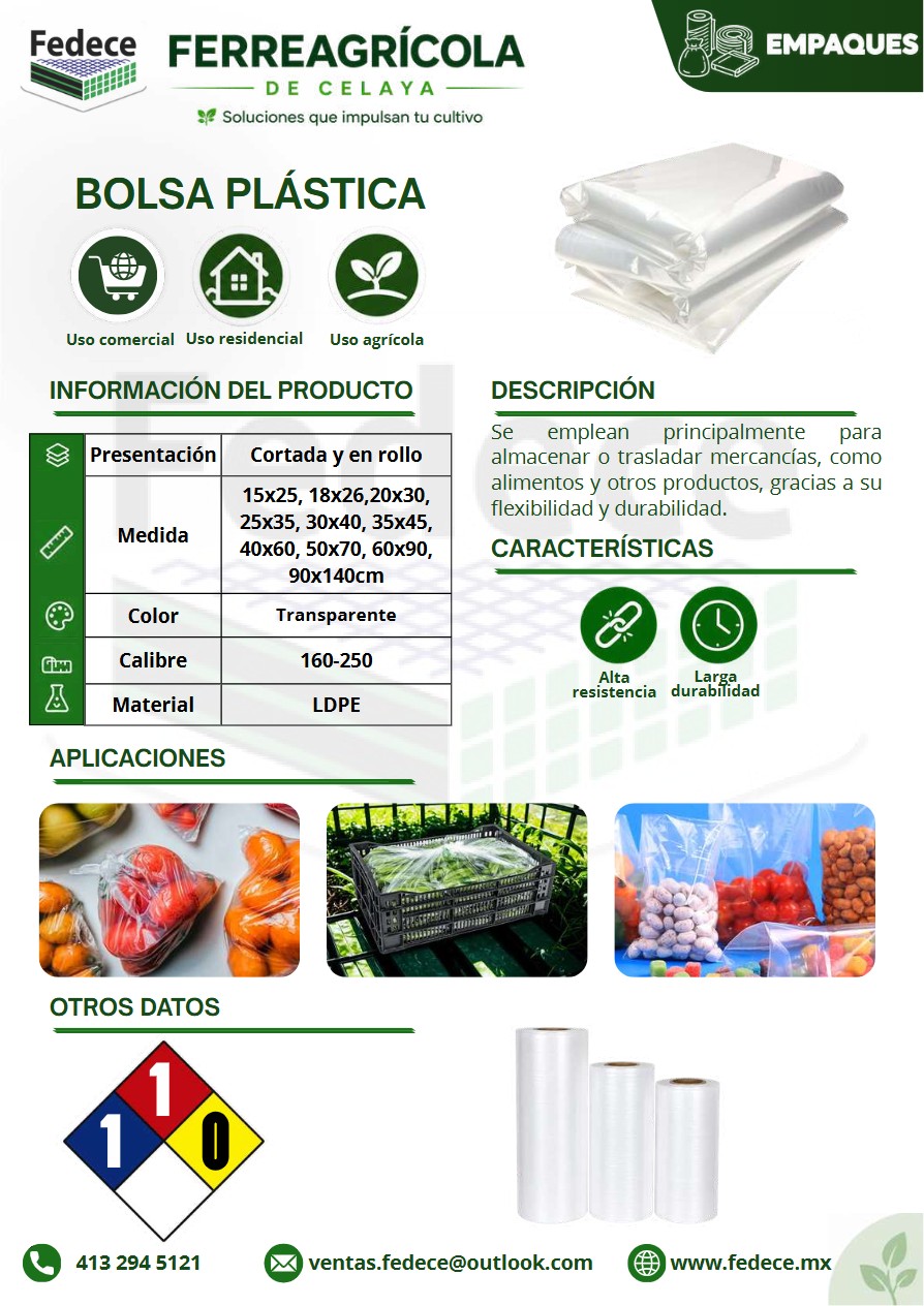 Portada de ficha técnica de BOLSA EN ROLLO