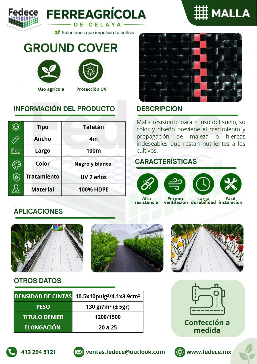 Portada de ficha técnica de GROUND COVER