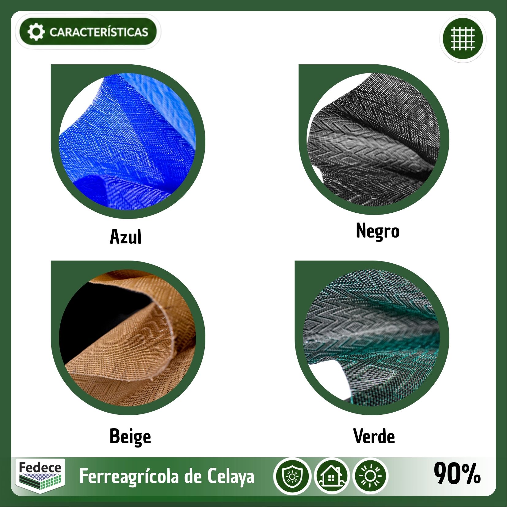 MALLA SOMBRA MONOFILAMENTO RESIDENCIAL