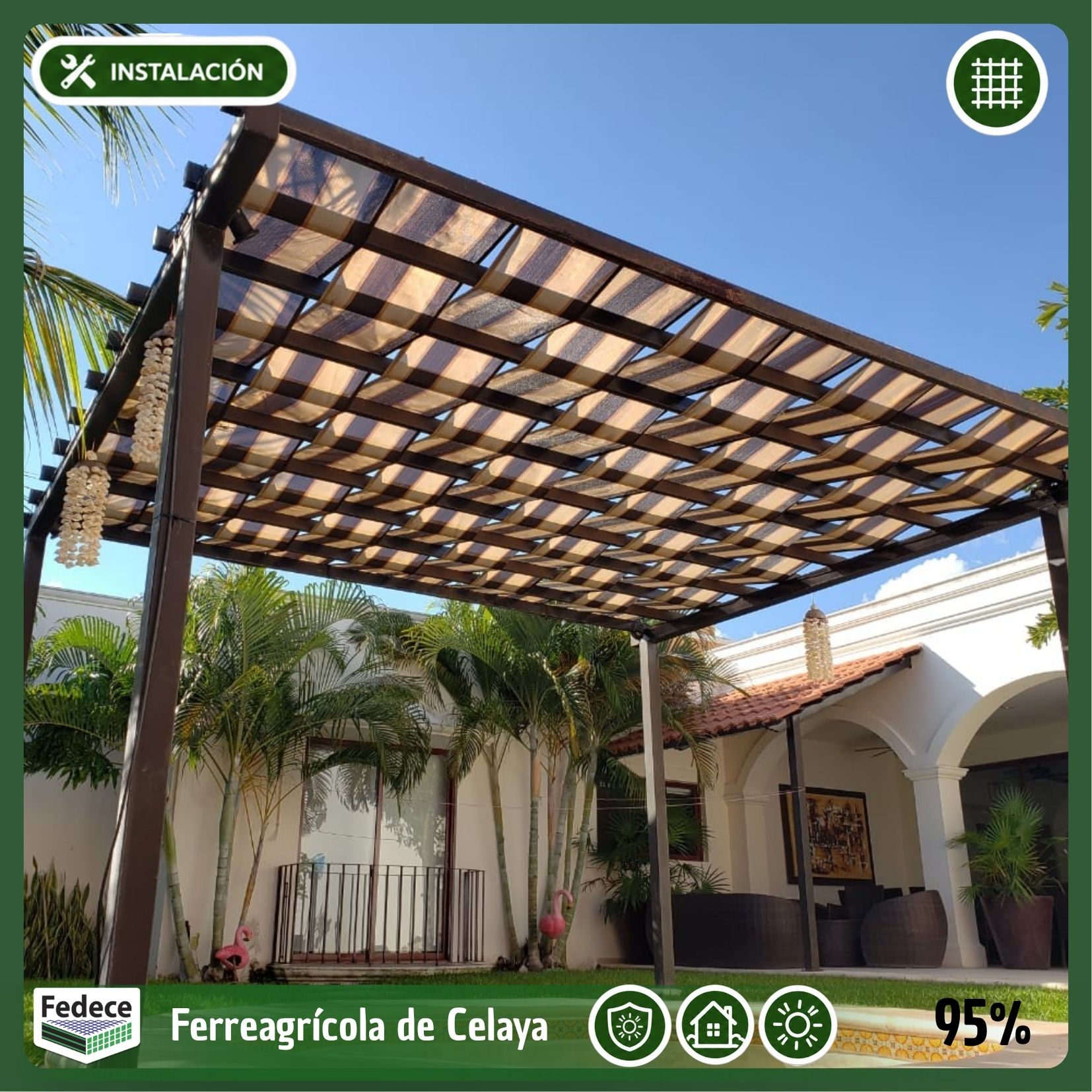 MALLA SOMBRA MONOFILAMENTO RESIDENCIAL