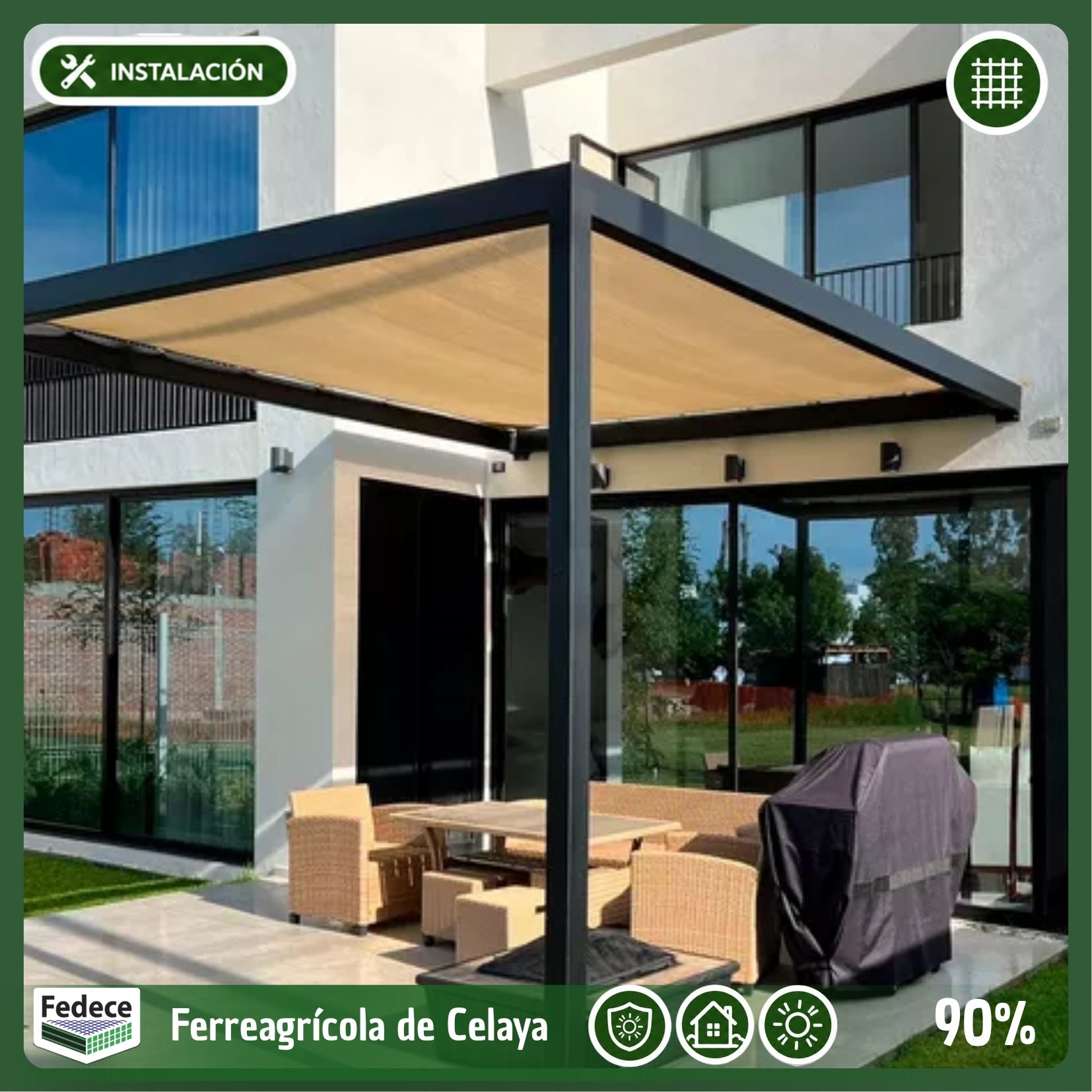 MALLA SOMBRA MONOFILAMENTO RESIDENCIAL
