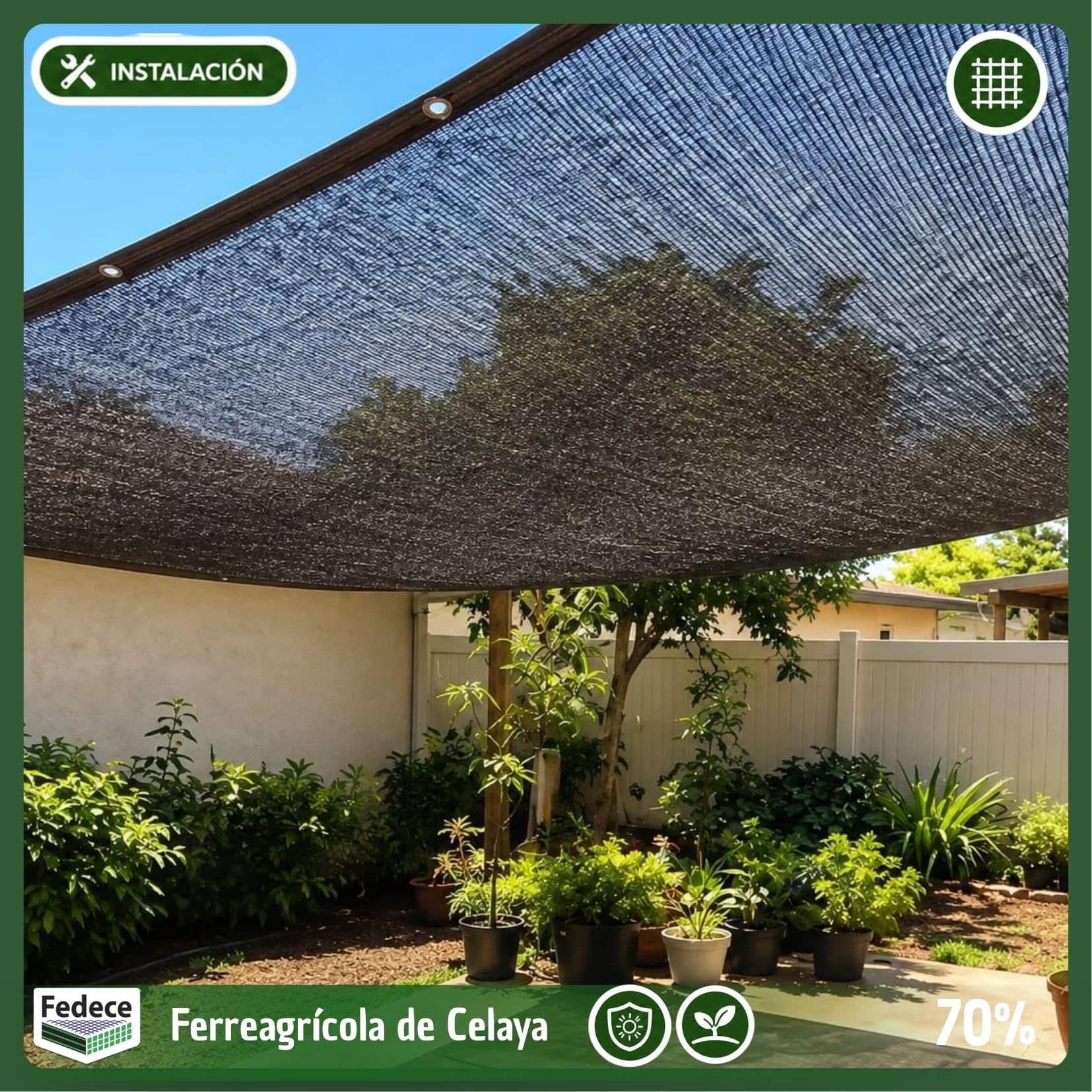 MALLA SOMBRA MONOFILAMENTO AGRÍCOLA