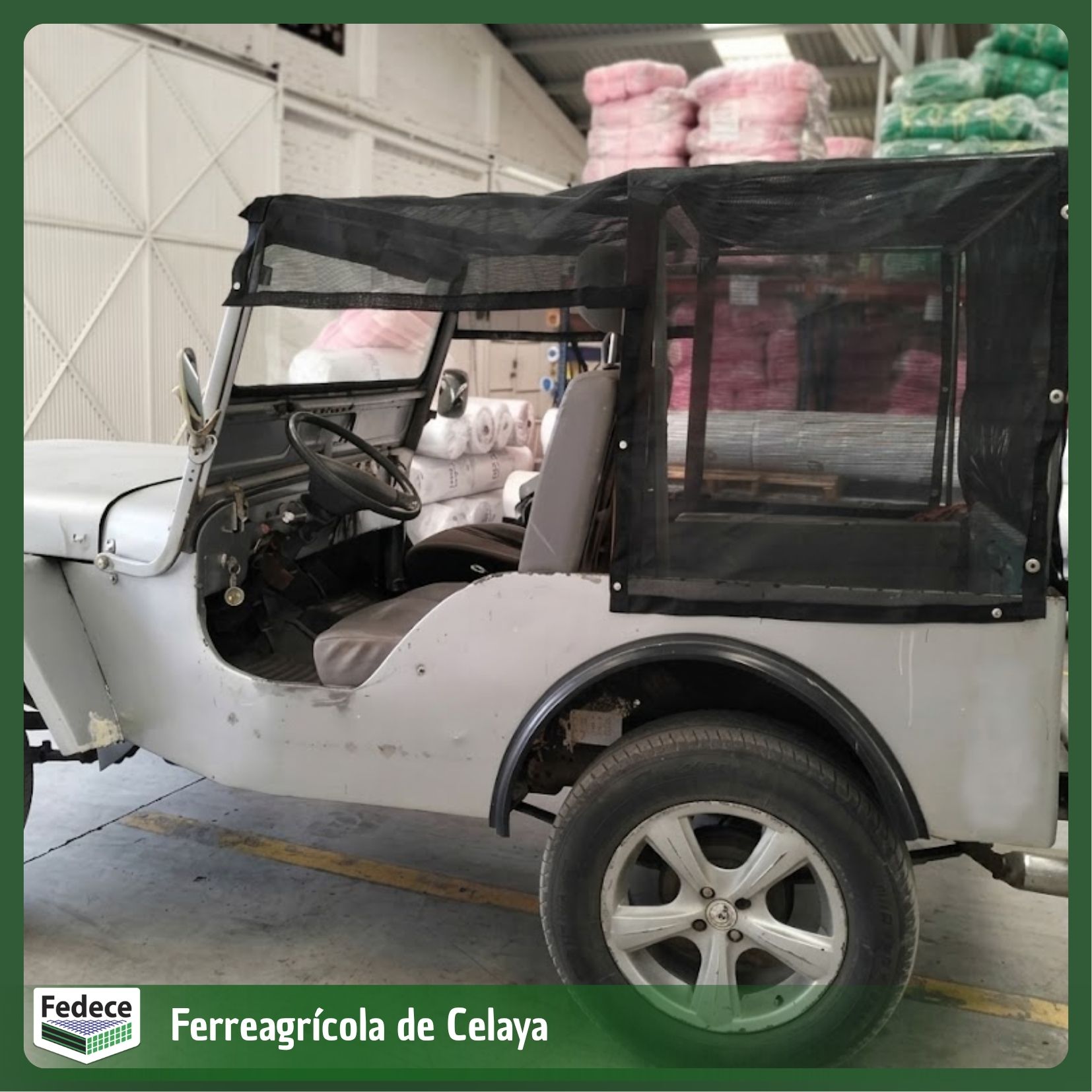 Malla a medida para carro de golf